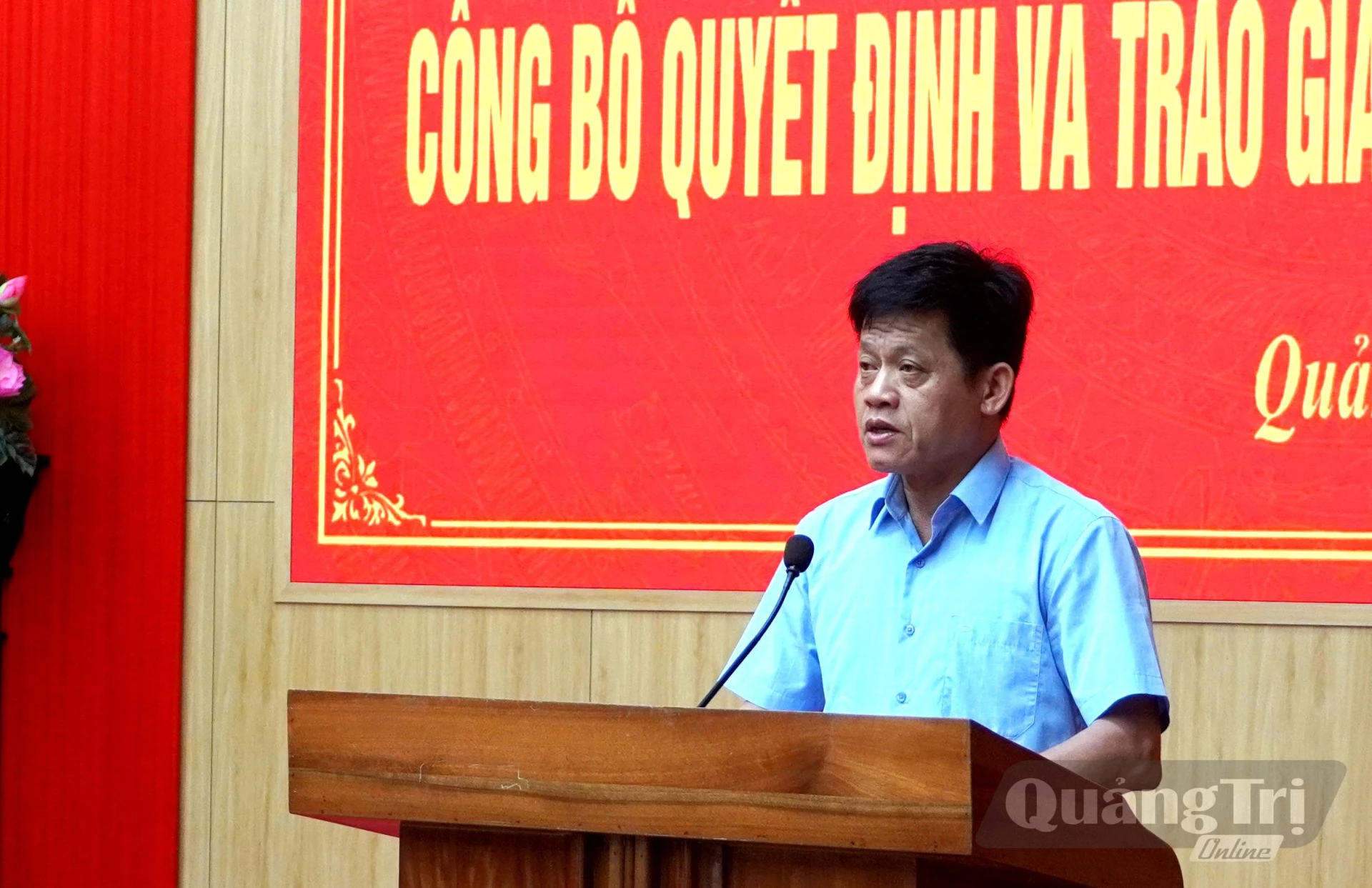 Đồng chí Lê Văn Bảo, Ủy viên Ban Thường vụ Tỉnh ủy, Phó Chủ tịch UBND tỉnh, phát biểu chỉ đạo tại hội nghị - Ảnh: H.Tr