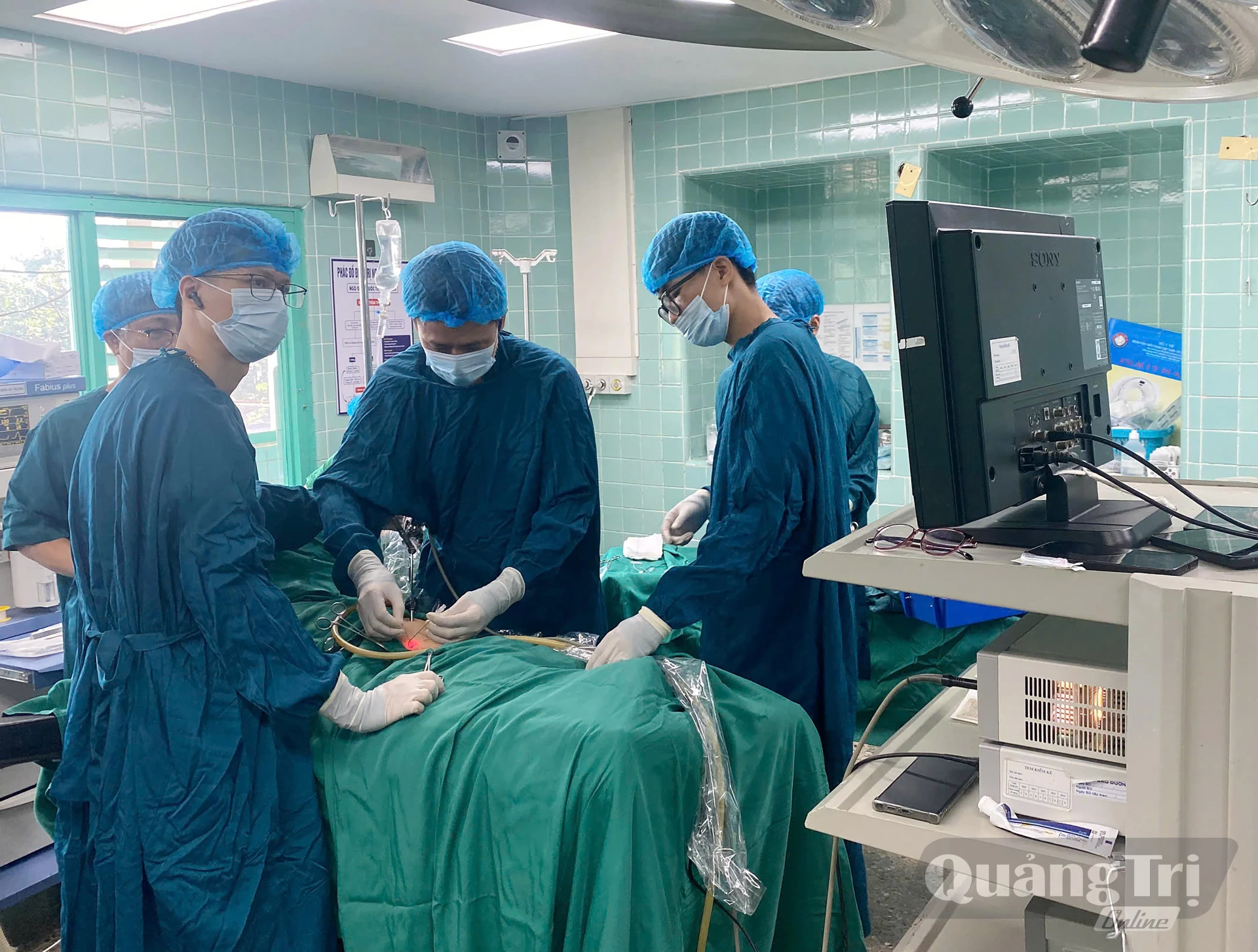 Ứng dụng quản lý lịch mổ giúp tối ưu hóa hiệu suất của phòng mổ tại Bệnh viện hữu nghị Việt Nam-Cuba Đồng Hới - Ảnh: H.L