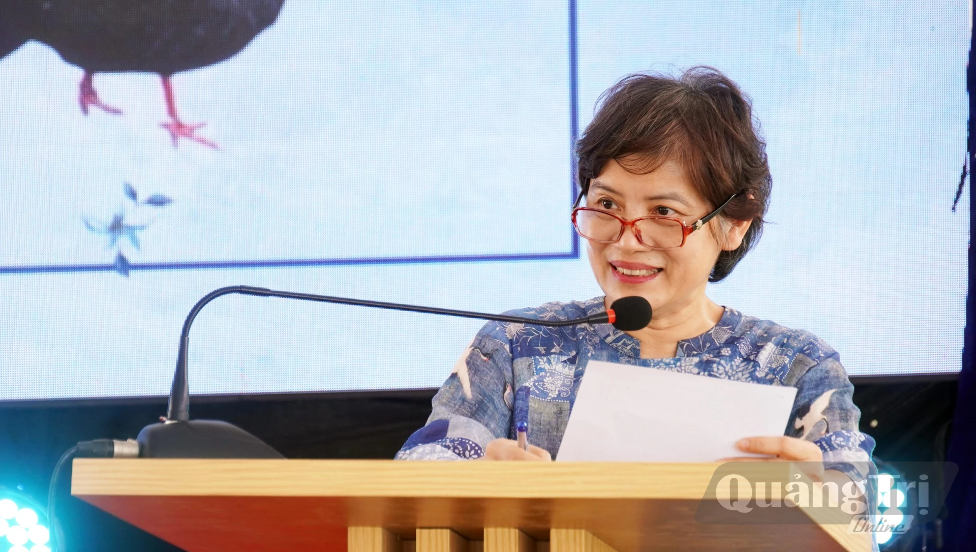 Bà Phạm Tuấn Anh, Giám đốc Trung tâm Bảo tồn Thiên nhiên Việt phát biểu tại sự kiện - Ảnh: N.M
