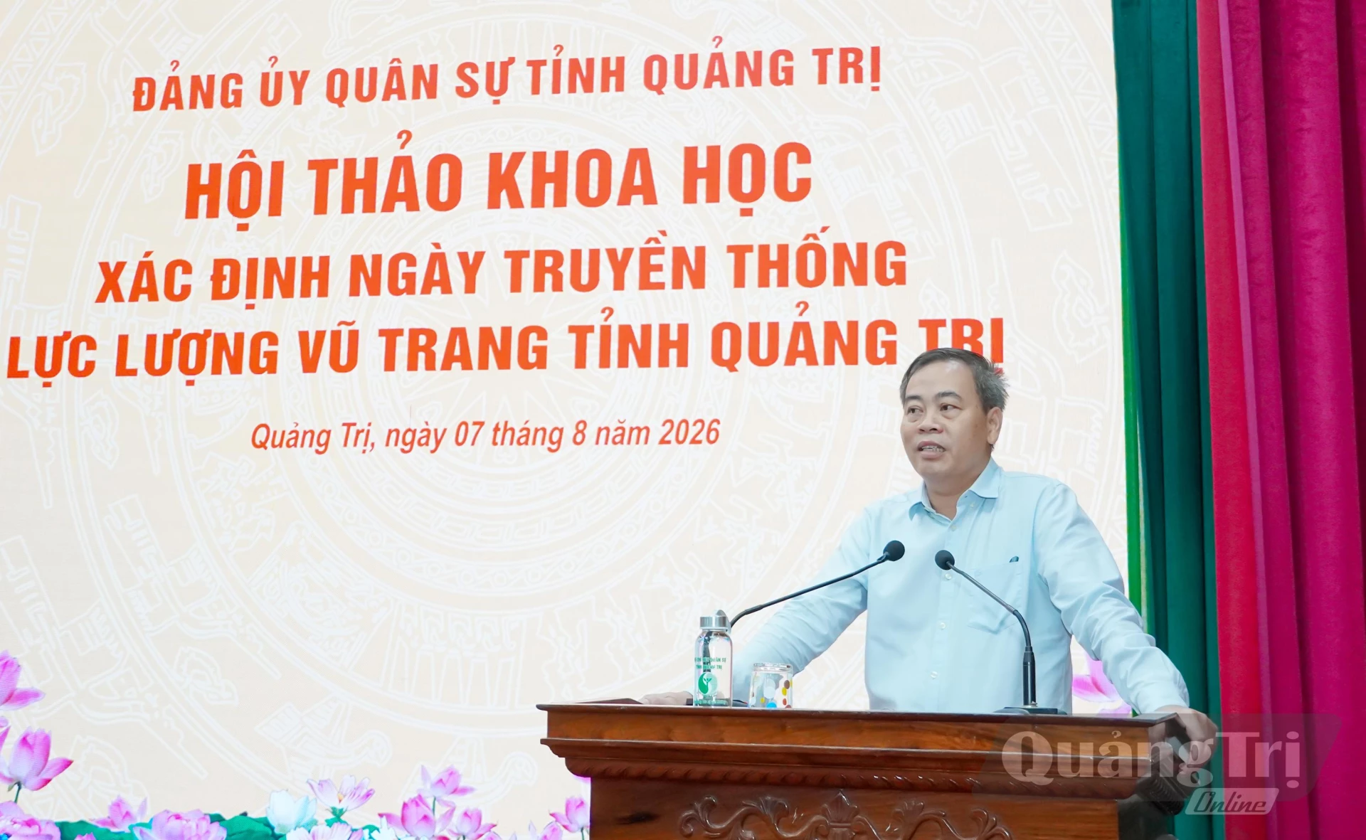 Đồng chí Nguyễn Đăng Quang, Phó Bí thư Tỉnh ủy, Chủ tịch HĐND tỉnh phát biểu tại hội thảo - Ảnh: N.H