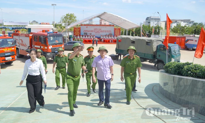 Lãnh đạo tỉnh kiểm tra công tác chuẩn bị diễn tập phương án chữa cháy và cứu nạn, cứu hộ cấp tỉnh năm 2026