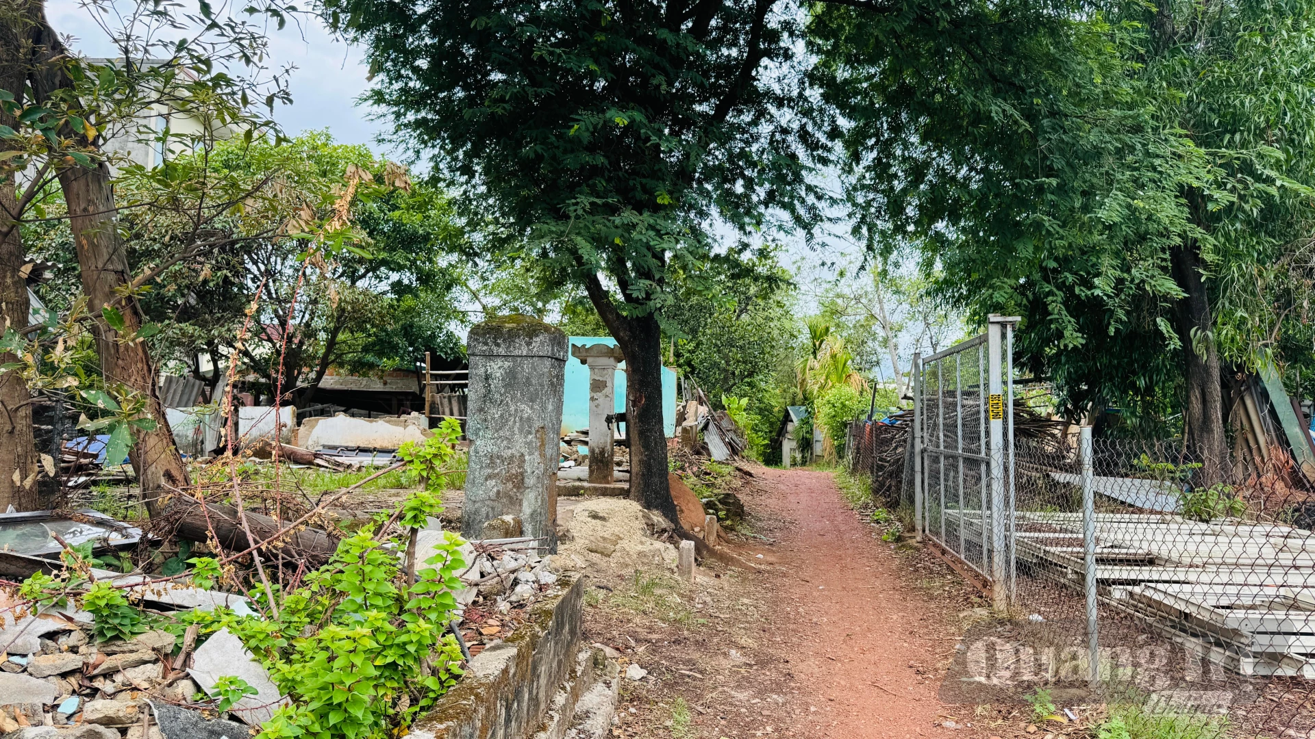 Dự án đường Lê Thánh Tông (đoạn Lê Lợi - Hùng Vương) đang tập trung công tác giải phóng mặt bằng - Ảnh: MT