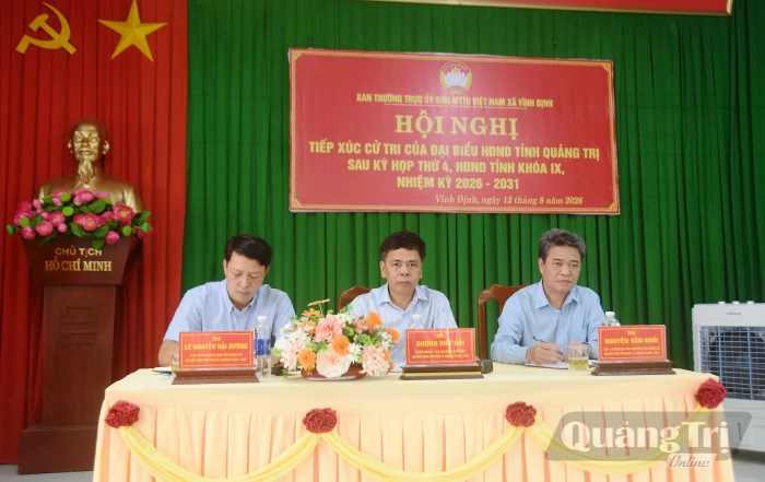 Đại biểu HĐND tỉnh tiếp xúc cử tri sau kỳ họp thứ 4, HĐND tỉnh khóa IX