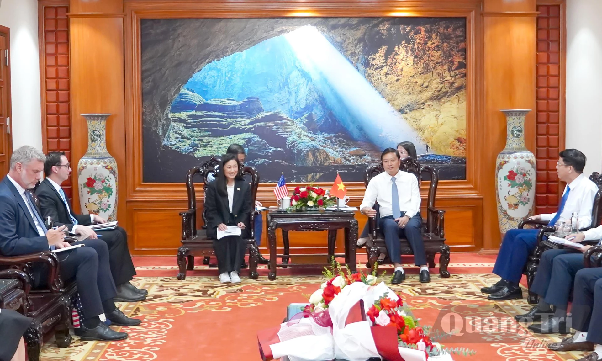 Lãnh đạo tỉnh tiếp xã giao Đại sứ Hoa Kỳ tại Việt Nam