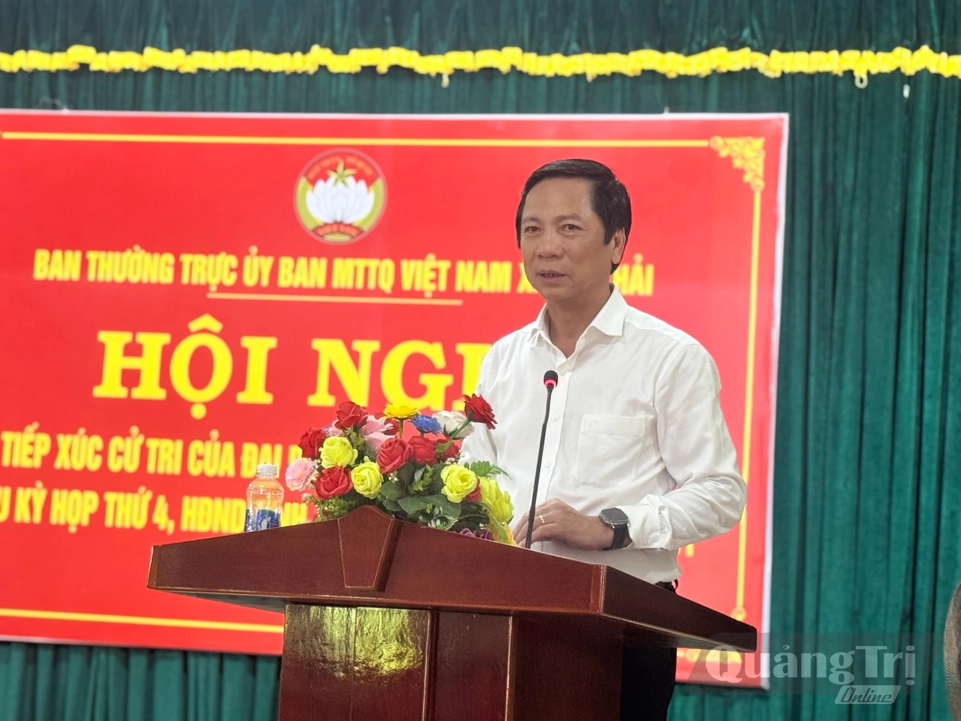 Phó Chủ tịch Thường trực UBND tỉnh Hoàng Nam phát biểu tại buổi TXCT- Ảnh: Mai Linh