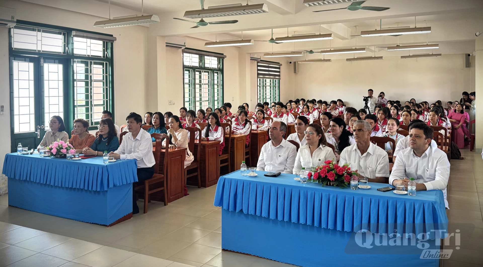 Quang cảnh buổi giao lưu với Đoàn Đại sứ quán Cộng hoà Cuba tại Việt Nam- Ảnh: Mai Linh