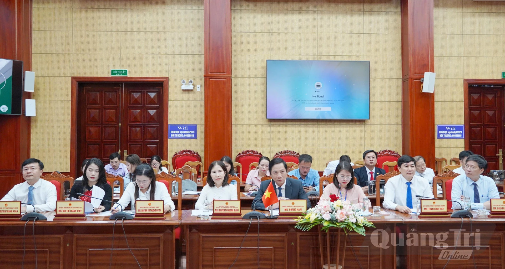 Đồng chí Hoàng Nam - Phó Chủ tịch Thường trực UBND tỉnh phát biểu - Ảnh: LT
