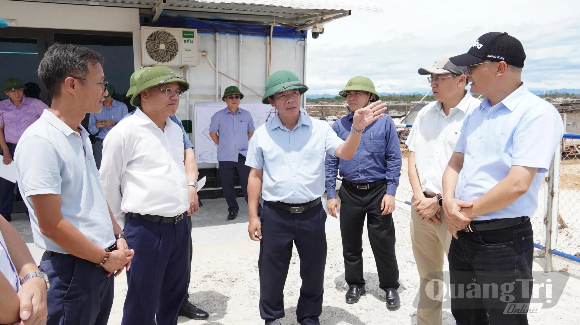 Đồng chí Nguyễn Văn Phương, Bí thư Tỉnh ủy đánh giá cao nỗ lực của chủ đầu tư trong triển khai thực hiện dự án thời gian qua - Ảnh: Q.V