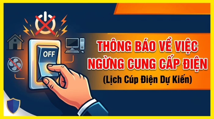 Thông báo về việc dự kiến tạm ngừng cung cấp điện tuần 33/2026