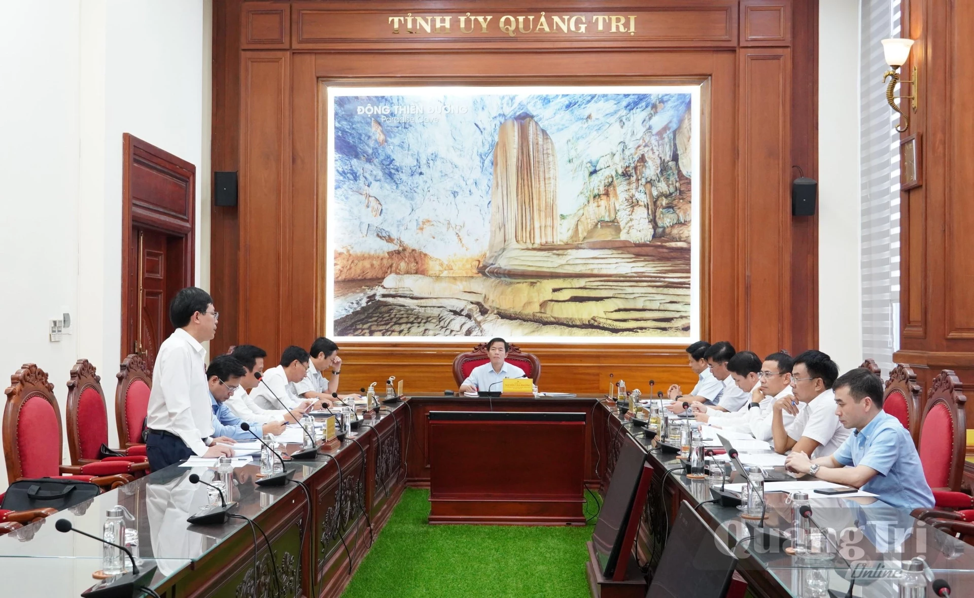 Quang cảnh buổi làm việc - Ảnh: Q.V