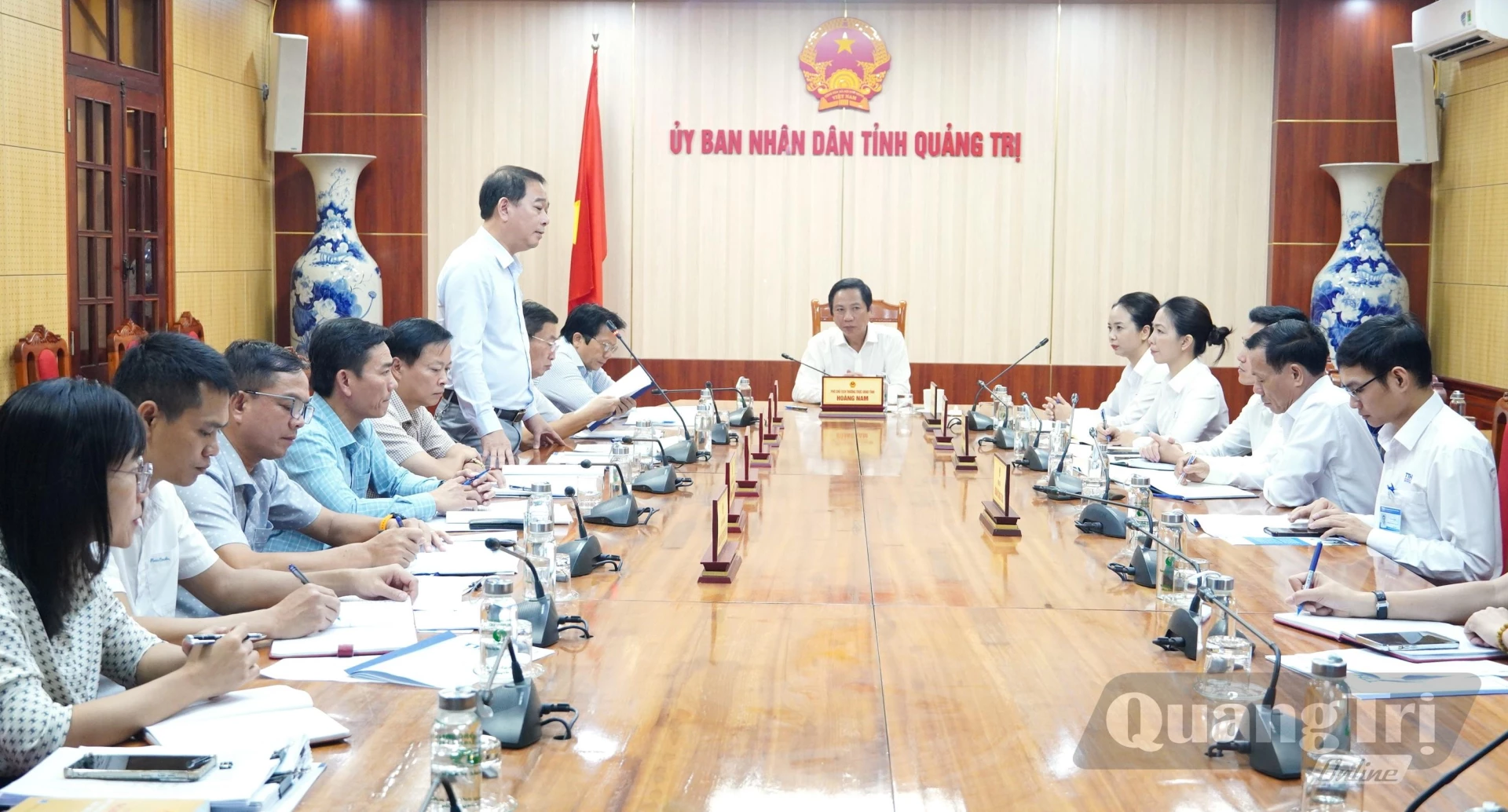Quang cảnh buổi làm việc - Ảnh: Q.V