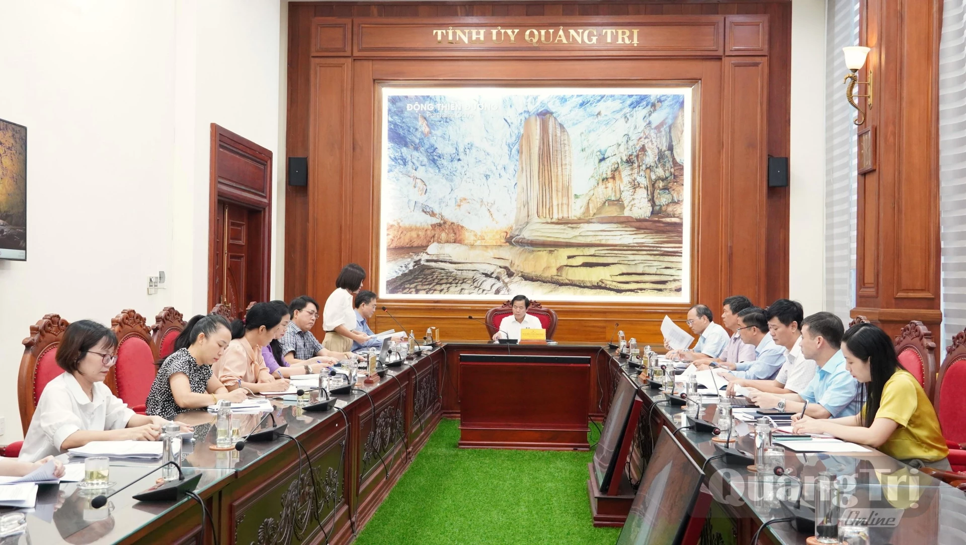 Quang cảnh buổi làm việc - Ảnh: Q.V