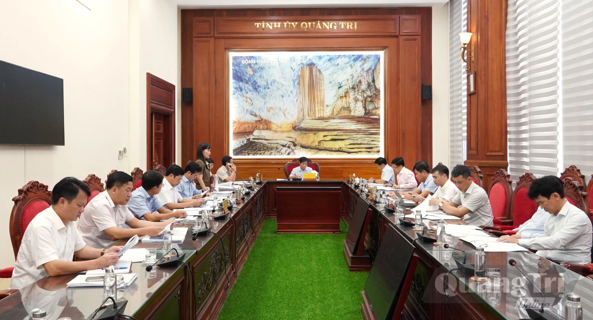 Quang cảnh buổi làm việc - Ảnh: Q.V