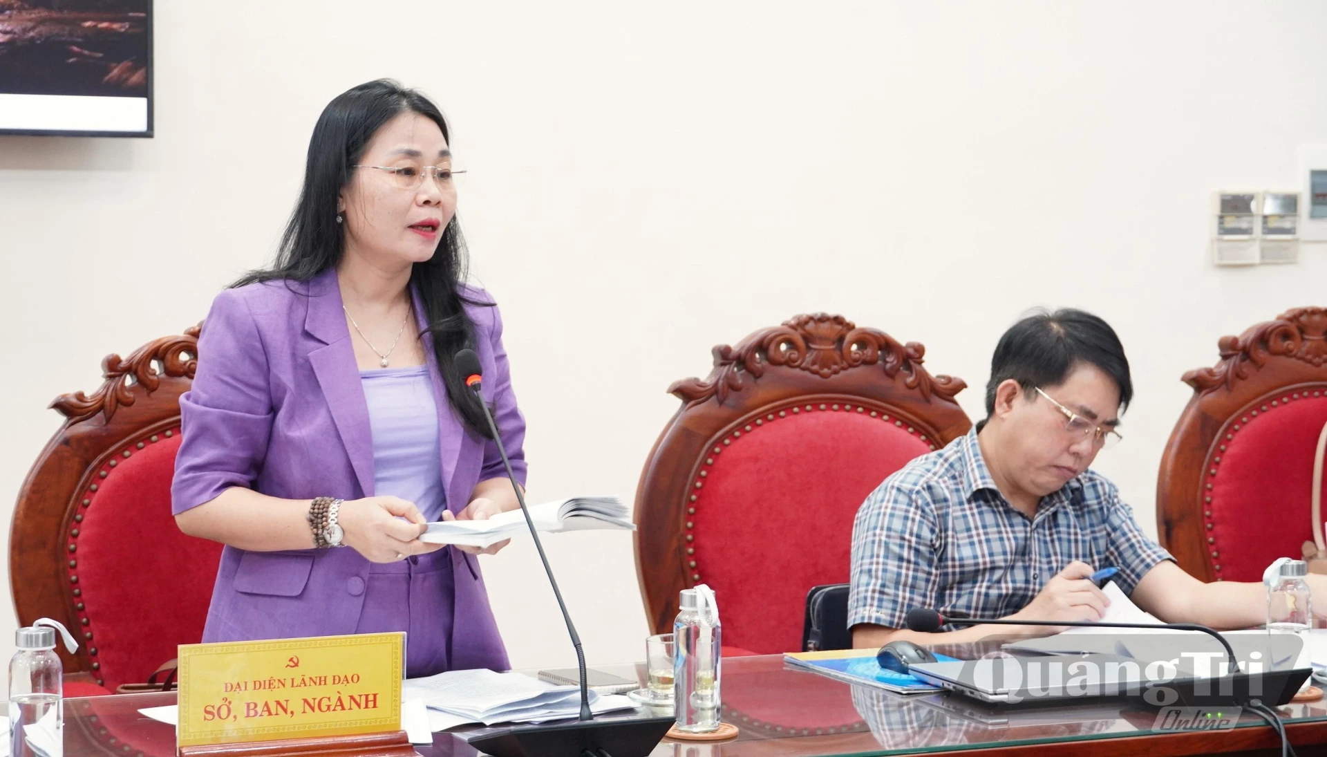 Đại biểu thảo luận tại buổi làm việc - Ảnh: Q.V