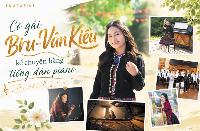 Cô gái Bru-Vân Kiều kể chuyện bằng tiếng đàn piano