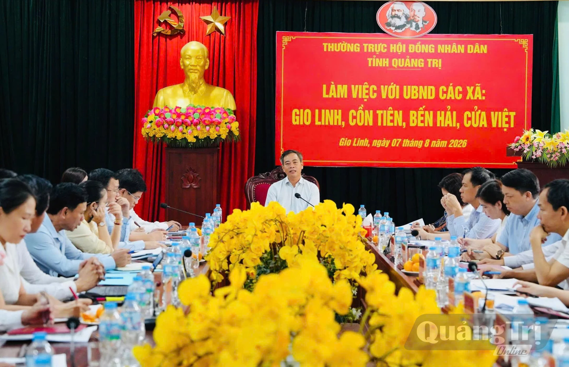 
Quang cảnh buổi làm việc - Ảnh: Mỹ Nhị 
