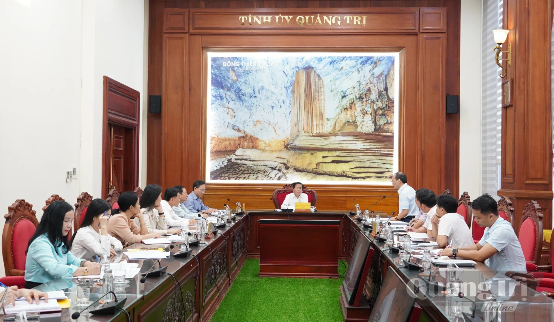 Quang cảnh buổi làm việc - Ảnh:Q.V