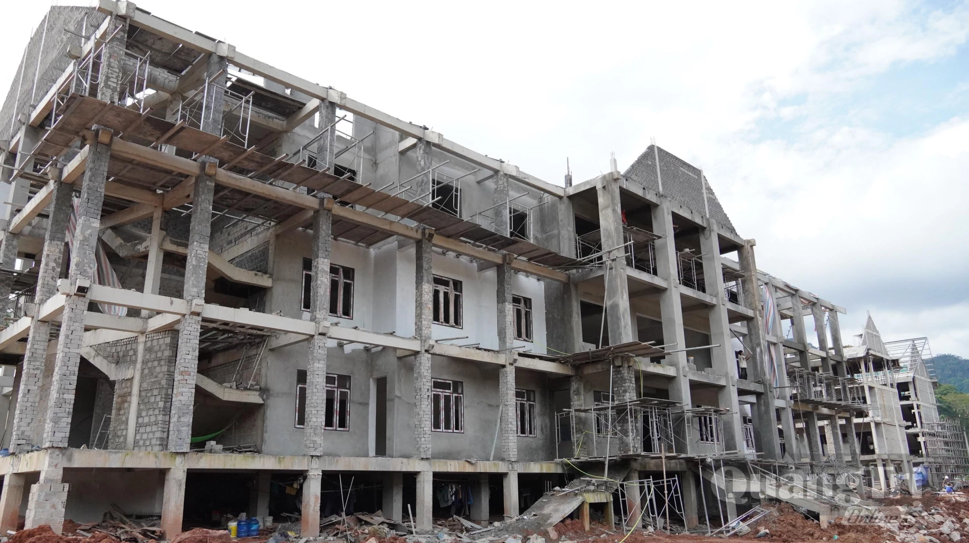 Giá trị giải ngân của dự án Trường nội trú Tiểu học và THCS Thượng Trạch đạt 121,125 tỉ đồng - Ảnh: Q.V