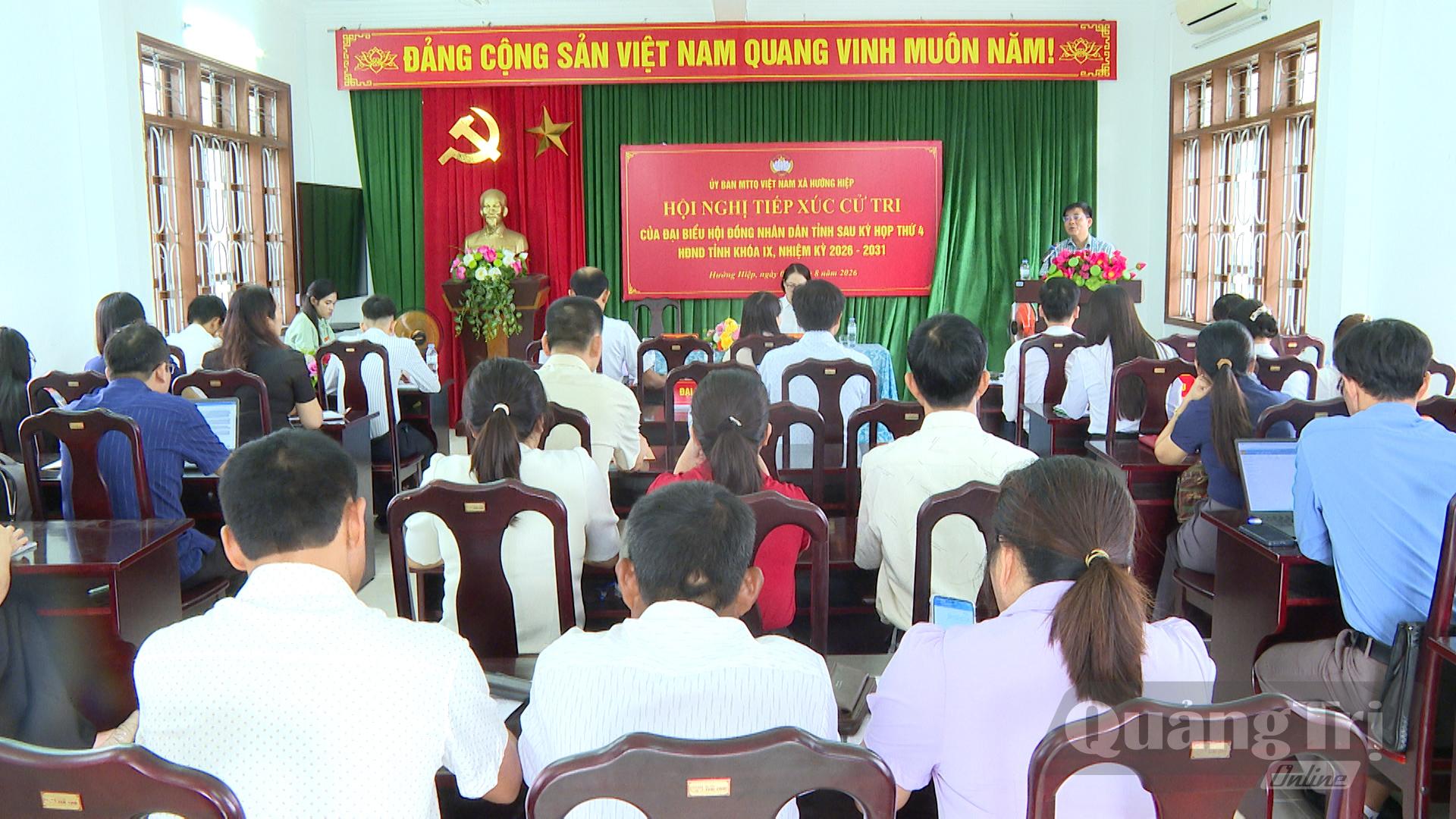 Quang cảnh buổi tiếp xúc cử tri - Ảnh: M.V