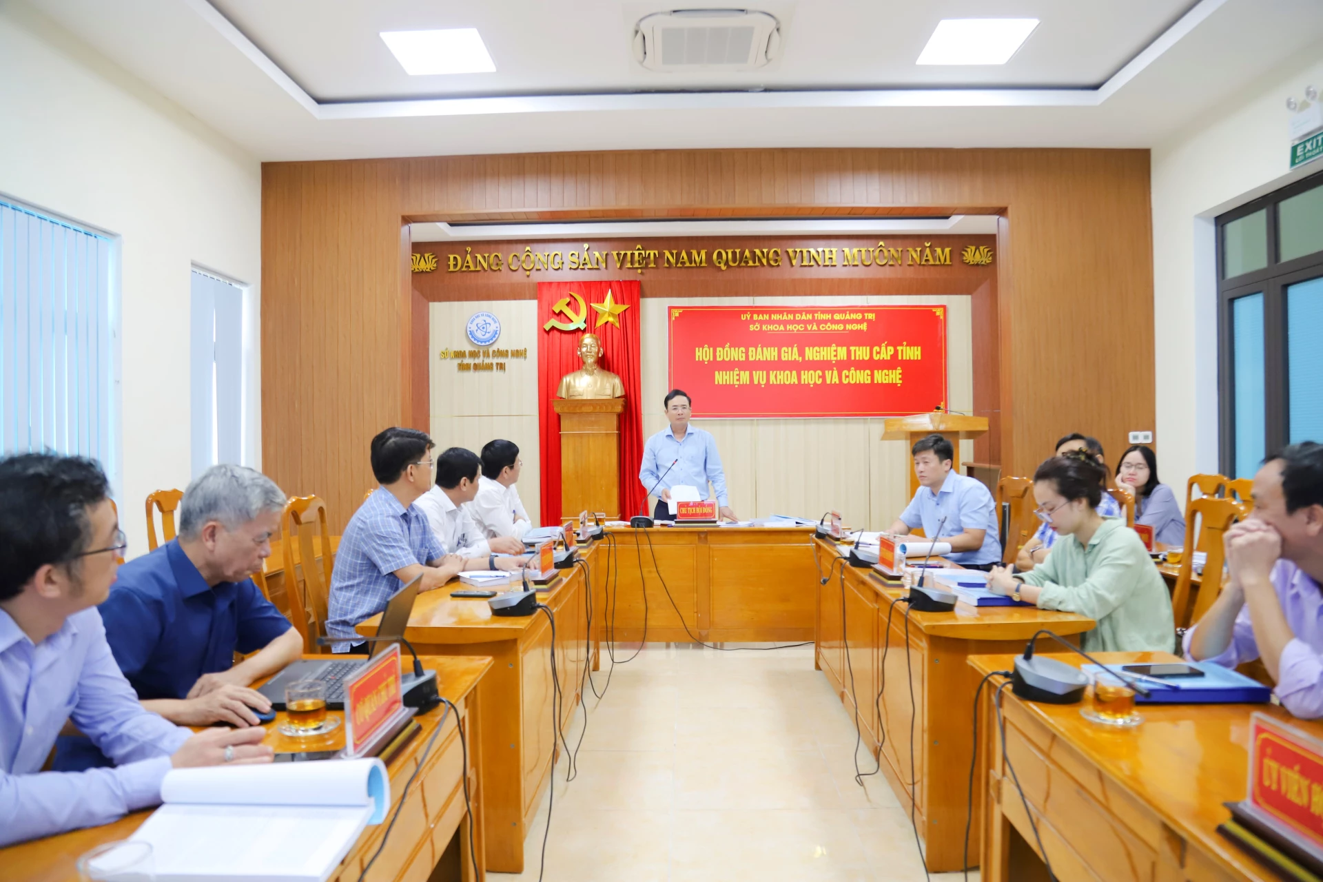 Quang cảnh buổi nghiệm thu nhiệm vụ khoa học-công nghệ-Ảnh M.N.