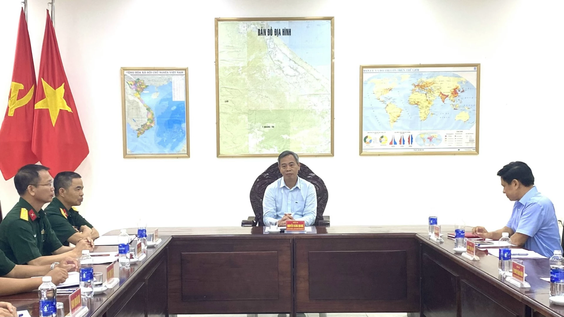 Phó Bí thư Tỉnh ủy, Chủ tịch HĐND tỉnh Nguyễn Đăng Quang kết luận buổi làm việc - Ảnh: N.L