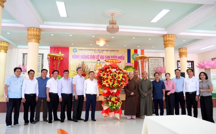 Lãnh đạo tỉnh chúc mừng Đại lễ Vu lan 2025