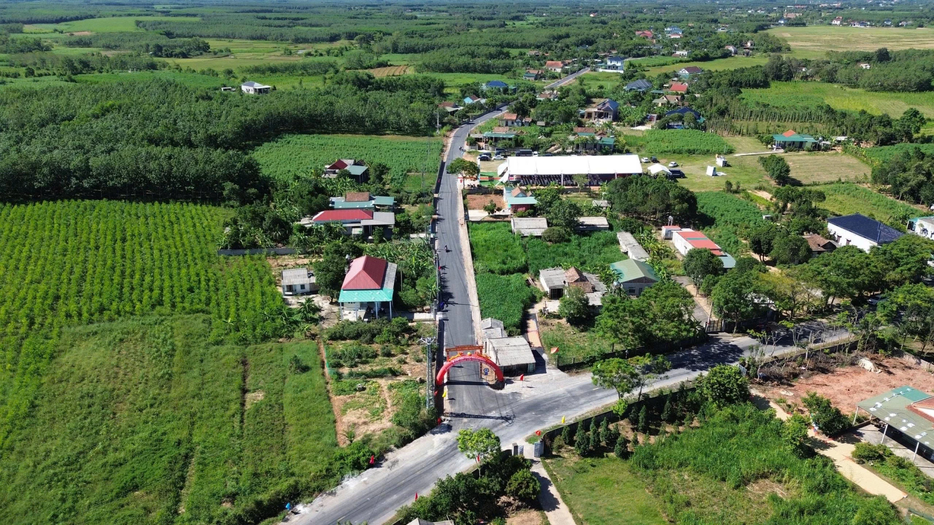 Quang cảnh tuyến đường Sen Bàng mới vừa thi công hoàn thành trong thời gian 20 ngày - Ảnh: Trung Đức