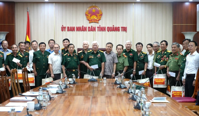 Lãnh đạo tỉnh gặp mặt Hội chiến sĩ Thành cổ Quảng Trị năm 1972