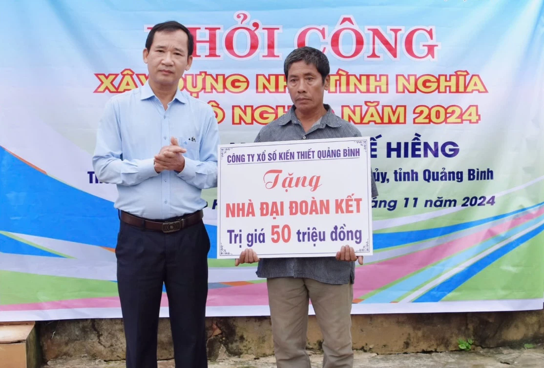 Hoạt động an sinh xã hội luôn được Công ty TNHH MTV Xổ số kiến thiết Quảng Bình quan tâm thực hiện - Ảnh: C.N