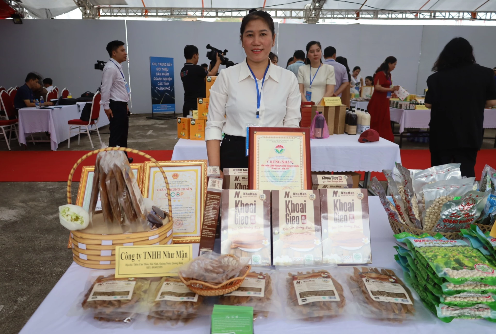 Sản phẩm khoai deo Như Mận được công nhận sản phẩm công nghiệp nông thôn tiêu biểu cấp khu vực năm 2024 - Ảnh: H.C