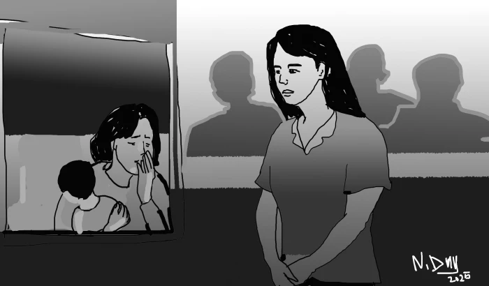 Nước mắt người mẹ trẻ