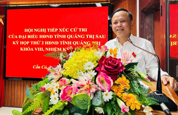 Đại biểu HĐND tỉnh tiếp xúc cử tri đặc khu Cồn Cỏ