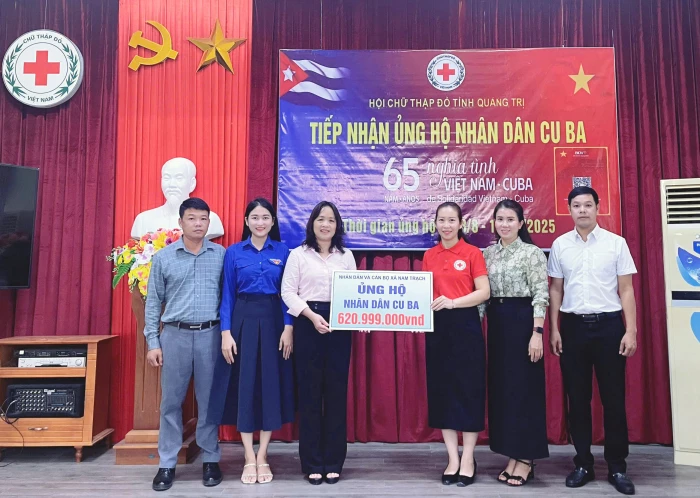 Xã Nam Trạch: Ủng hộ Nhân dân Cuba hơn 620 triệu đồng