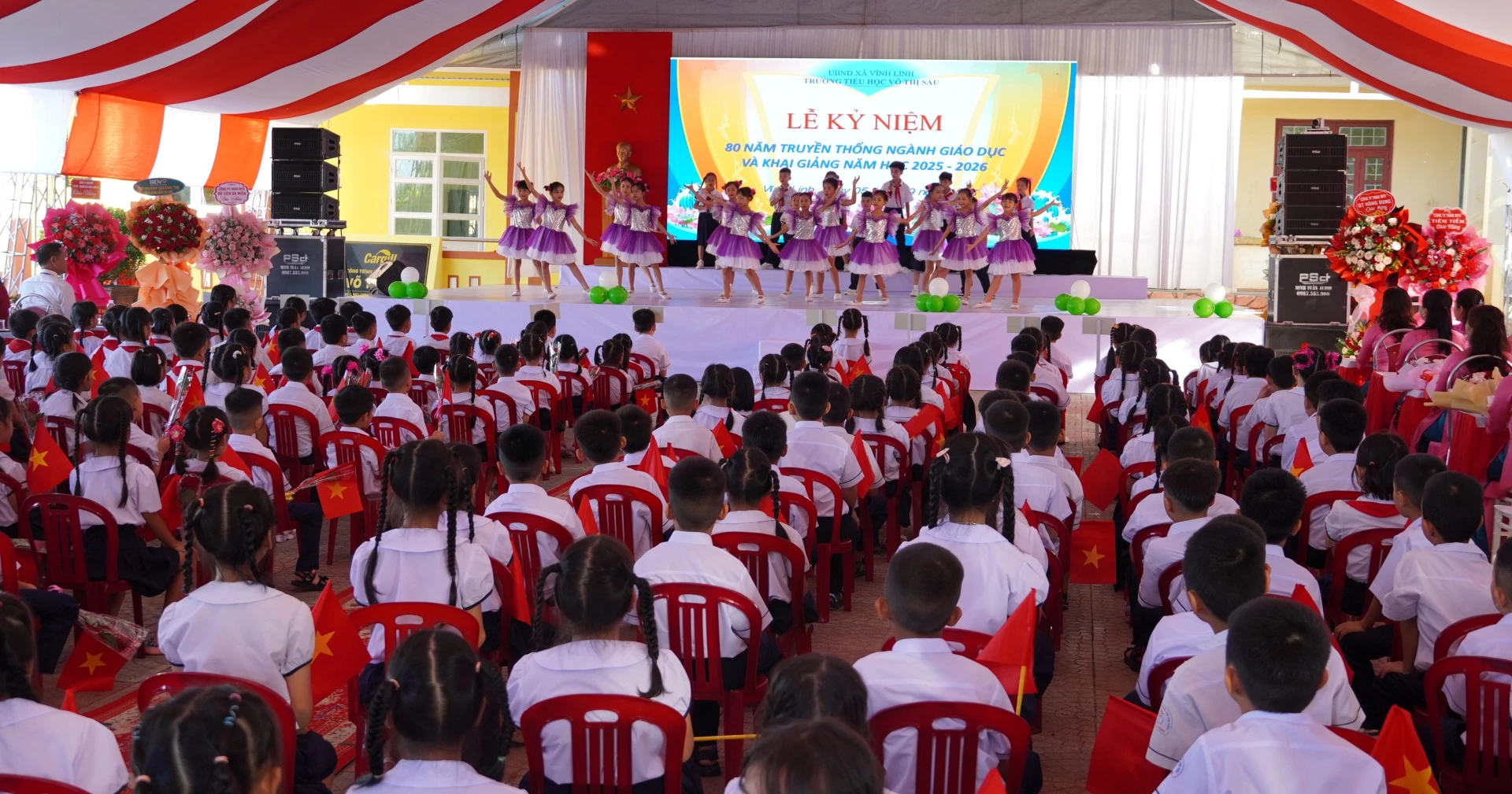 Quang cảnh lễ khai giảng - Ảnh: QV