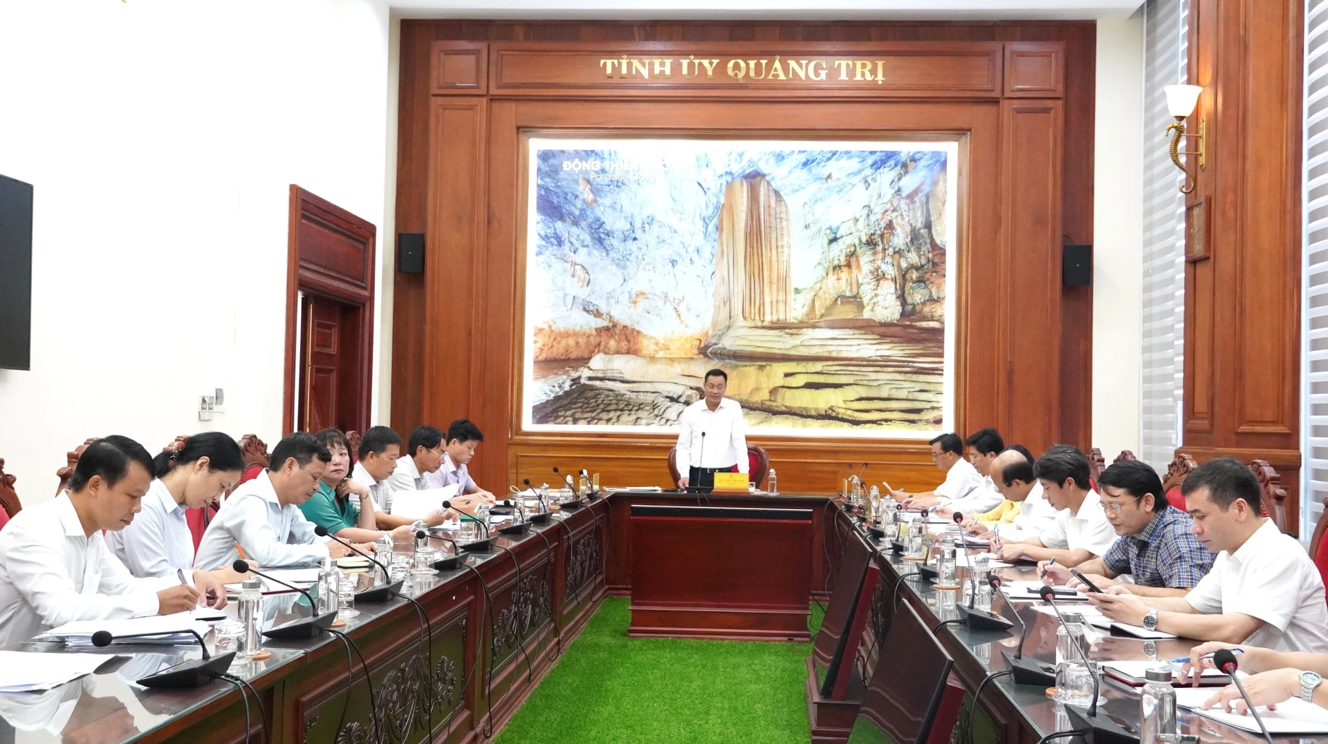 Quang cảnh buổi làm việc - Ảnh: QV