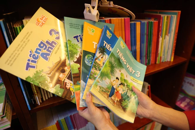 Hiện cả nước có ba bộ sách giáo khoa khác nhau và một số sách lẻ. (Ảnh: PV/Vietnam+)