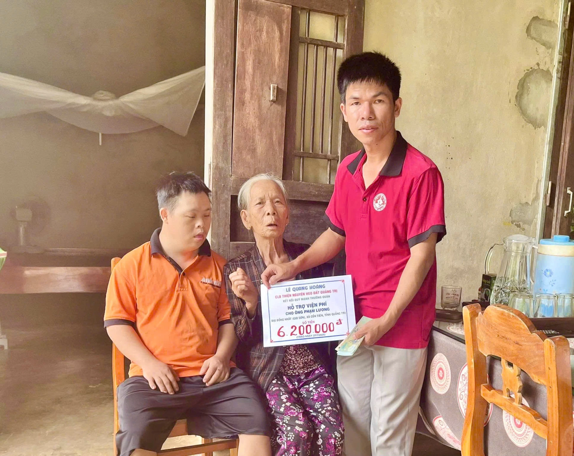 Người mắc bệnh hiểm nghèo, người già neo đơn là đối tượng được CLB thiện nguyện Heo đất Quảng Trị đặc biệt quan tâm, hỗ trợ

- Ảnh: HĐQT