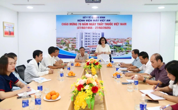 Khảo sát hoạt động khám, chữa bệnh và chăm sóc sức khỏe nhân dân tại Bệnh viện Mắt Việt An