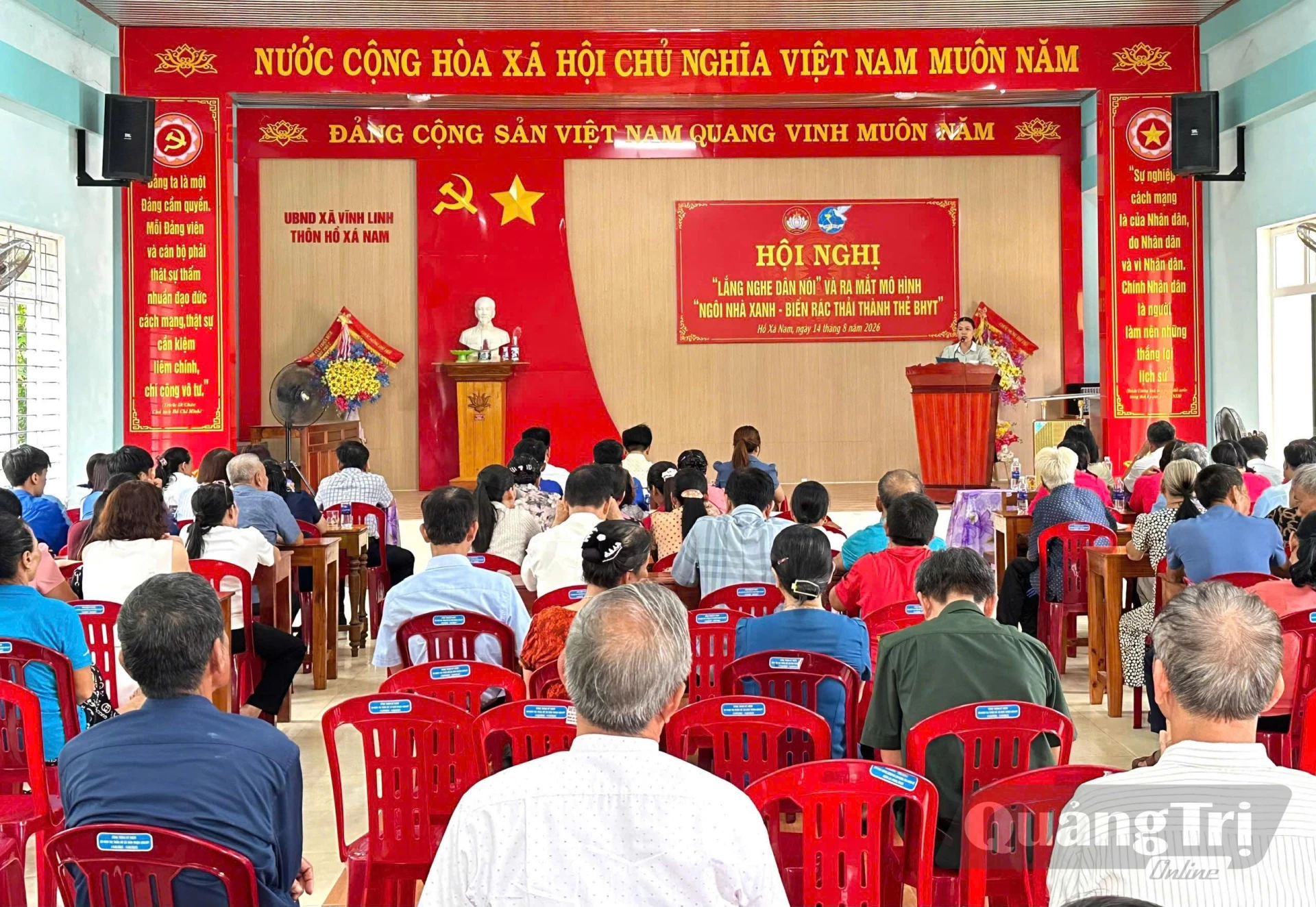 Xã Vĩnh Linh tổ chức hội nghị Lắng nghe dân nói - Ảnh: X.H