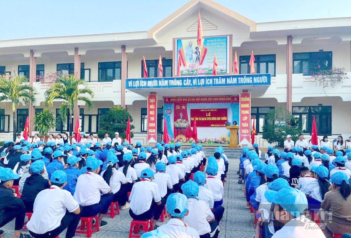 Các hoạt động của học sinh Trường tiểu học và THCS Trường Xuân - Ảnh: T.L