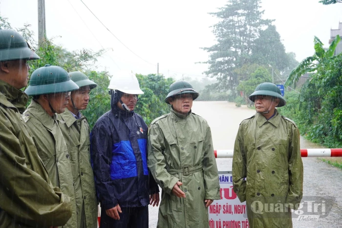 Lãnh đạo UBND tỉnh kiểm tra công tác phòng, chống thiên tai