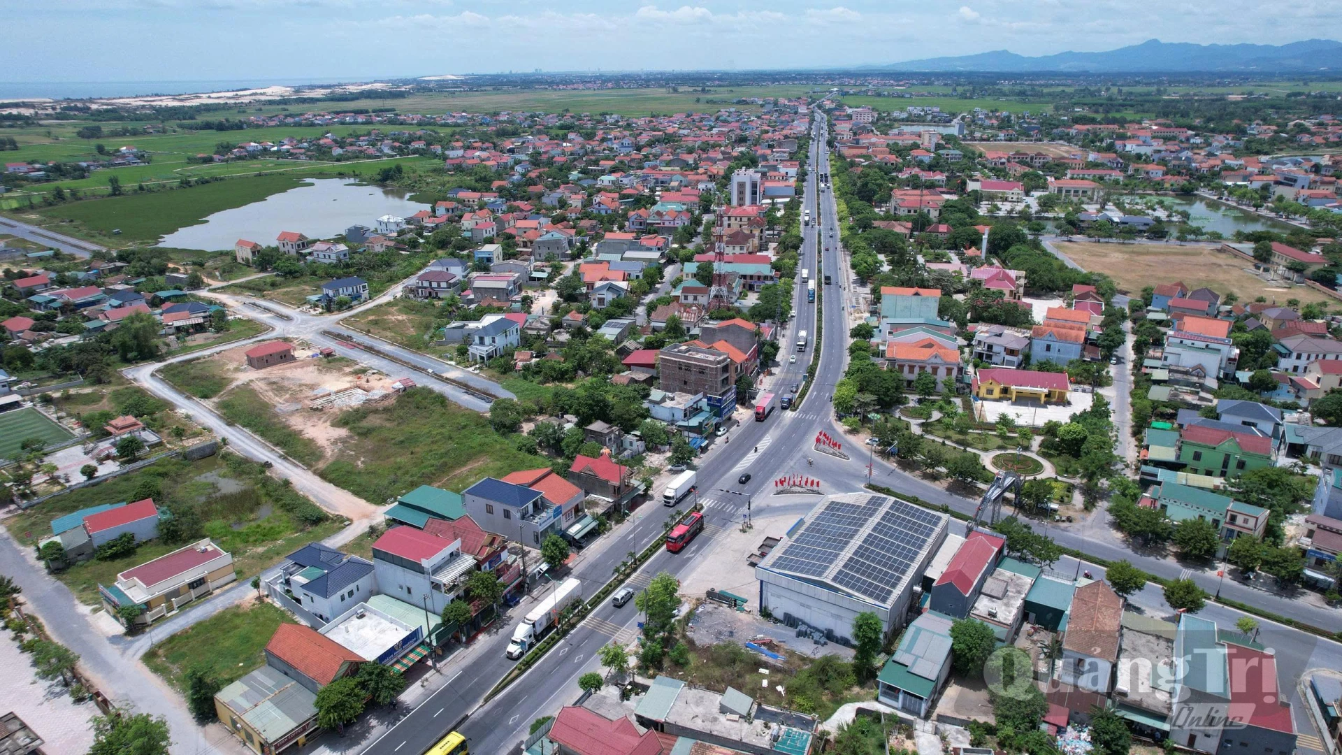 Xã Hoàn Lão ngày một đổi thay - Ảnh: B.C
