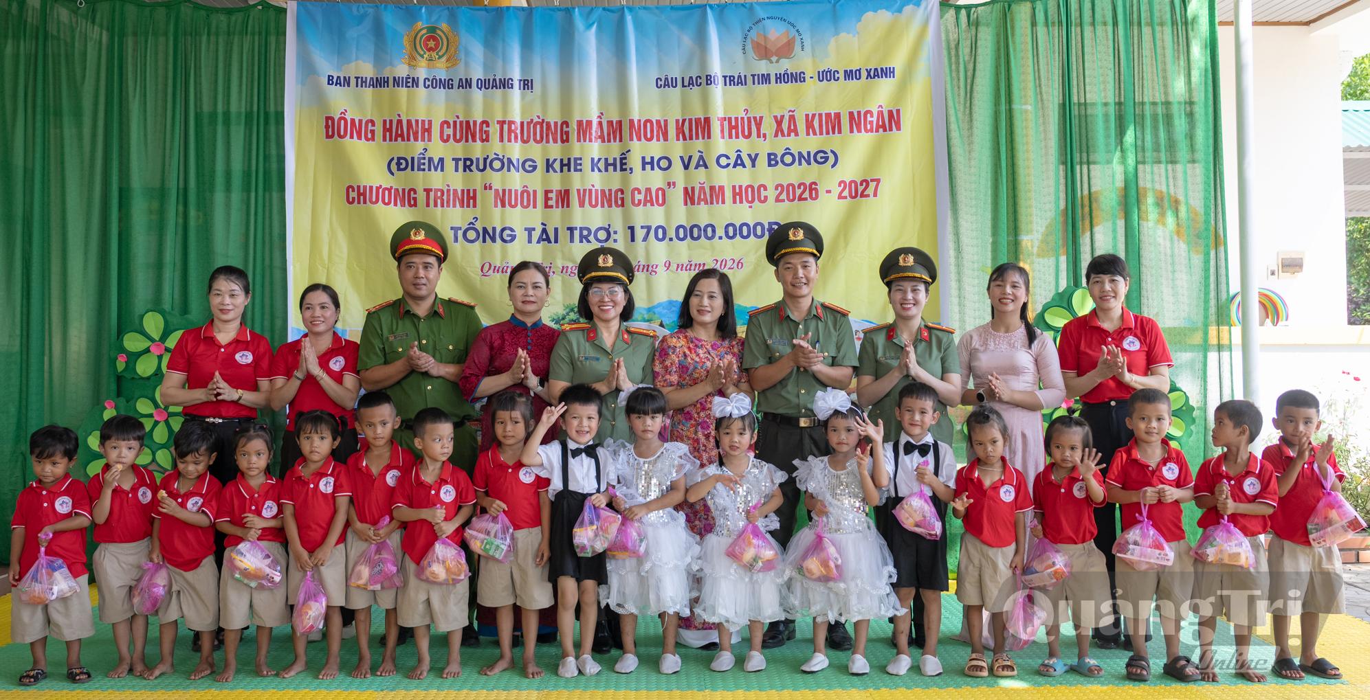 Chương trình “Nuôi em vùng cao” hỗ trợ 108 trẻ mầm non tại xã Kim Ngân - Ảnh: N.Q.V
