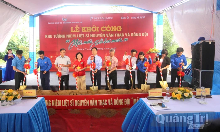 Khởi công xây dựng Khu tưởng niệm Liệt sĩ Nguyễn Văn Thạc và đồng đội