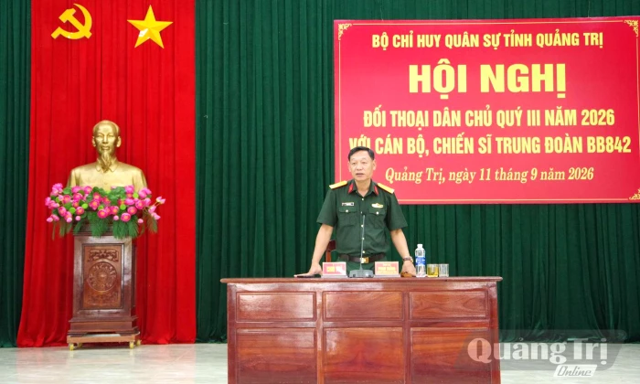 Nắm bắt tâm tư, nguyện vọng của bộ đội thông qua đối thoại dân chủ
