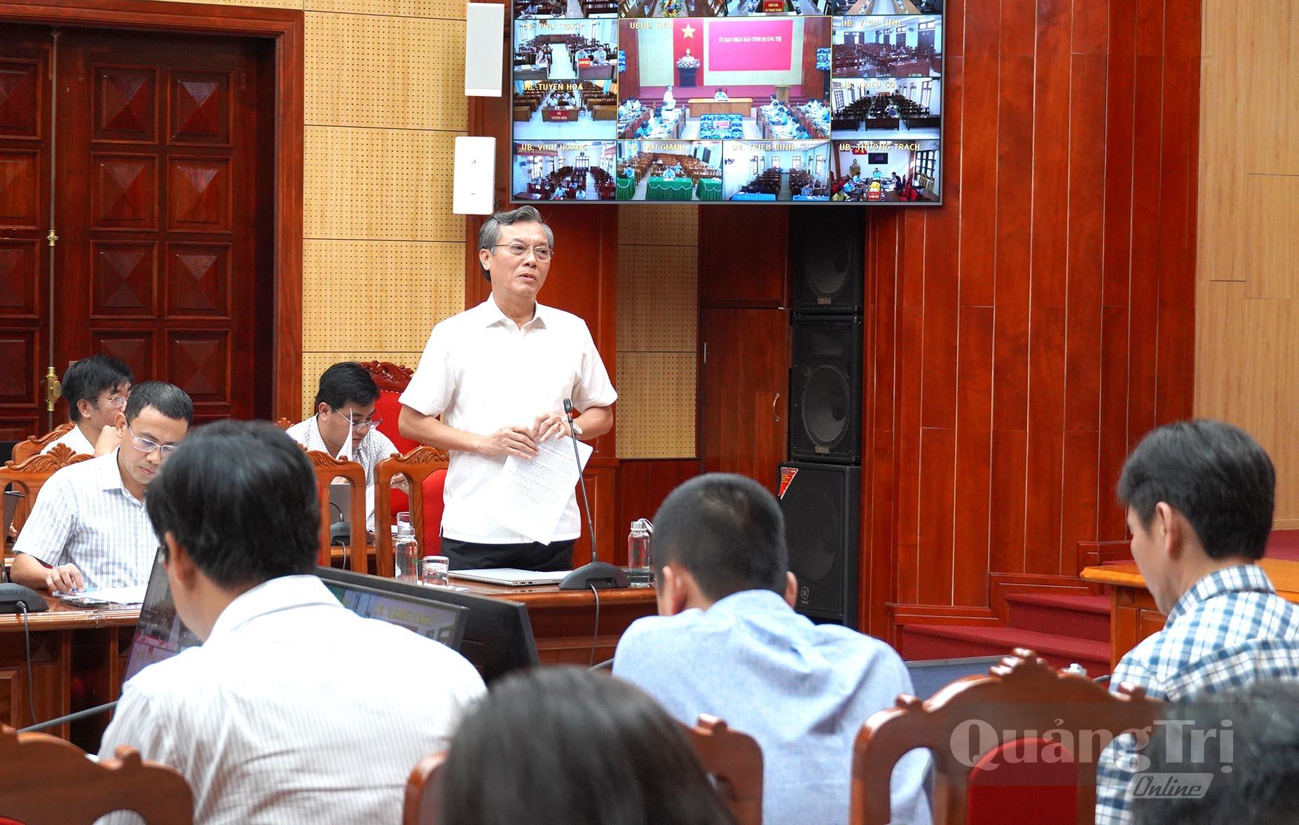 Lãnh đạo Sở Dân tộc và Tôn giáo trình bày ý kiến - Ảnh: C.H