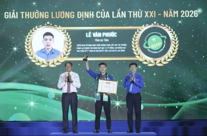 Giải thưởng Lương Định Của lần thứ XXI năm 2026: Vinh danh 30 nhà nông trẻ