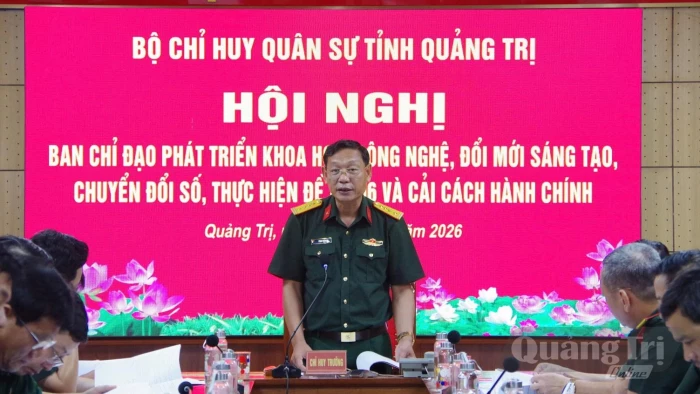 Bộ Chỉ huy Quân sự tỉnh đẩy mạnh chuyển đổi số trong thực hiện nhiệm vụ