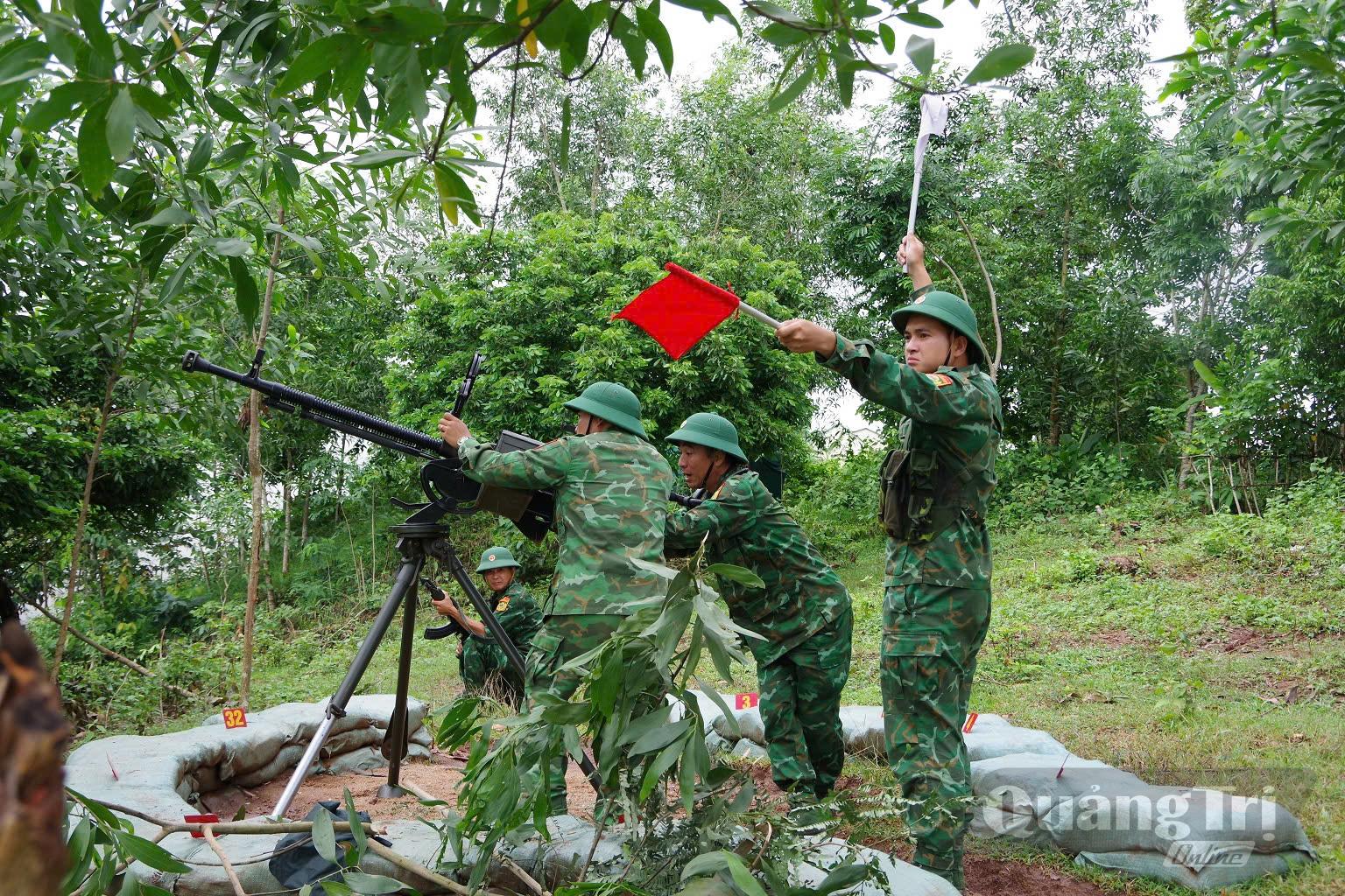 Các lực lượng tham gia thực binh - Ảnh: Cẩm Vy