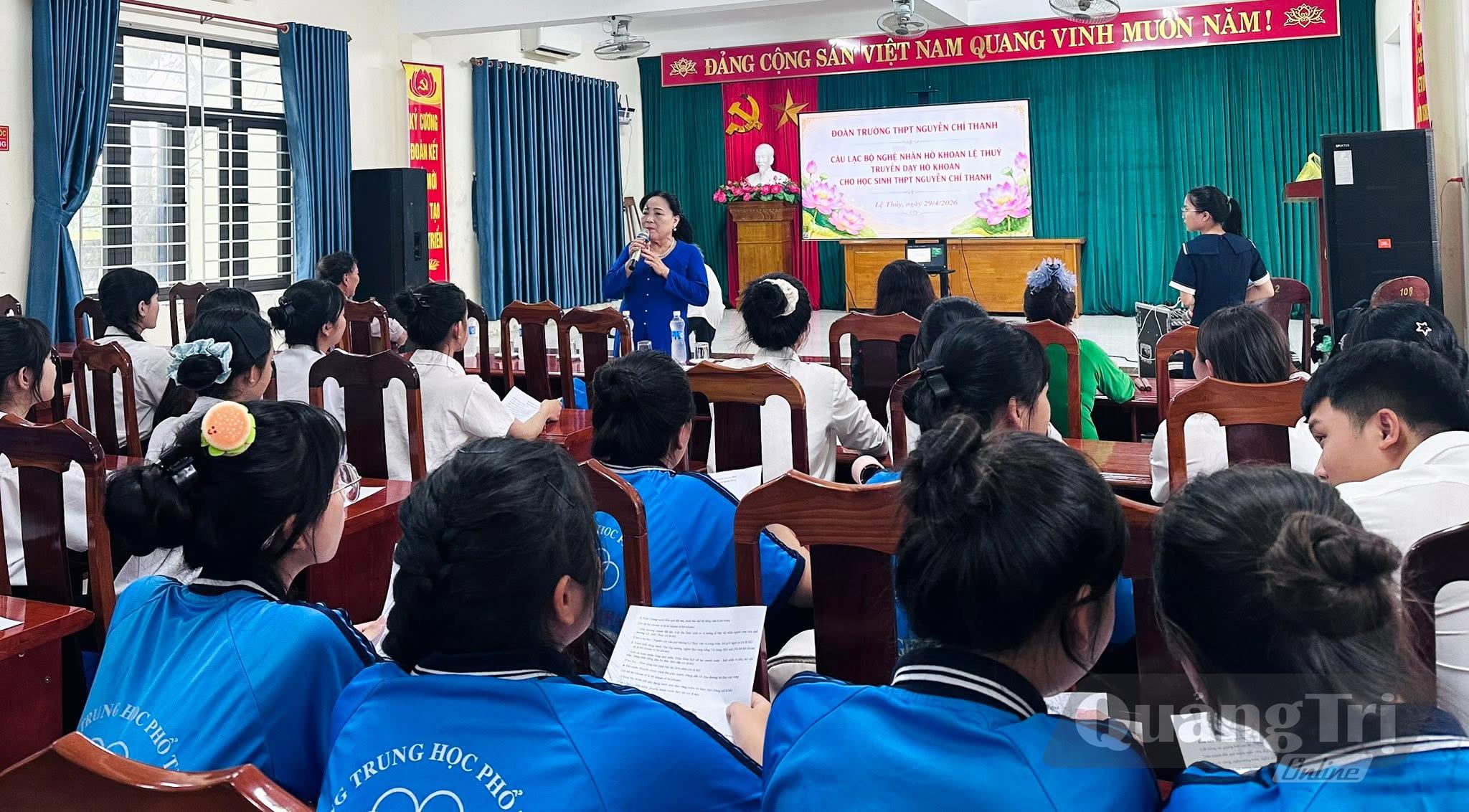  Đưa di sản vào trường học là cách làm hay để bảo tồn và phát huy giá trị di sản - Ảnh: NVCC